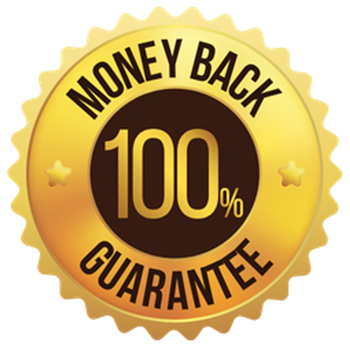100% money-back guarantee seal